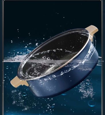 Elektrische de Pottenkoekepan Cookware van de douane Dubbele Stoomboot met Aangemaakt Glas Gelucht Deksel