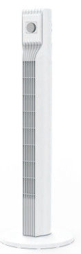 110V witte Binnenhuisvloer die de Elektrische Ventilator van de Ventilatortoren met Tijdopnemer24ft/s Snelheid bevinden zich